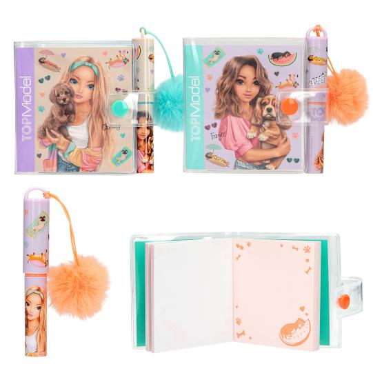 TOTOPModel | Mini Schrijfblok met Pen Sunny Dog