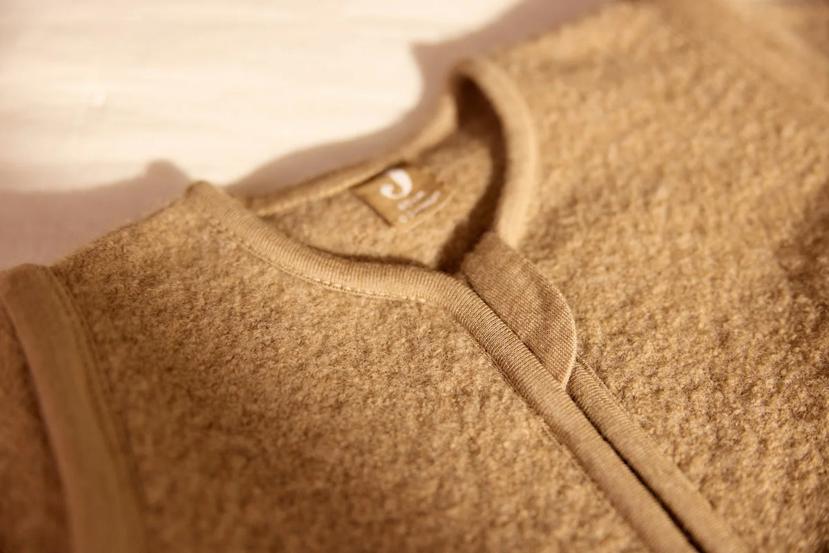 Jollein | Slaapzak met afritsbare mouwen Merino Wol Felted Dark Haze
