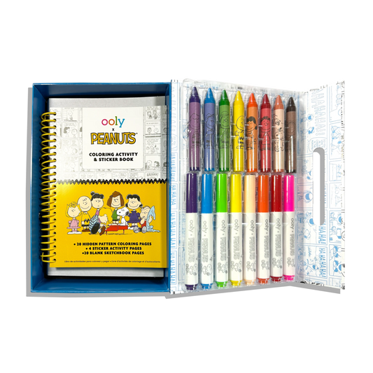 Ooly | x Peanuts Kleur- & Sticker Activiteitenkit – Creatief Plezier met Snoopy