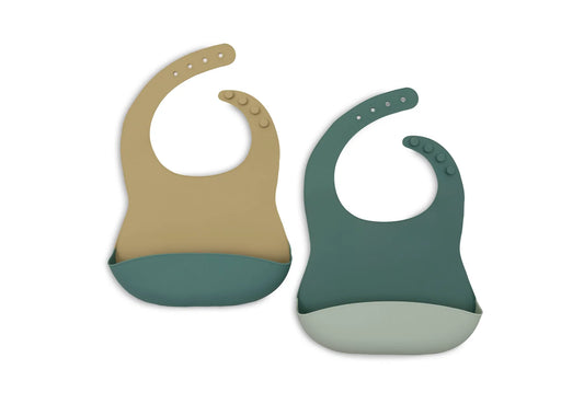 Jollein | Siliconen slabben 2-pack Jade Shades