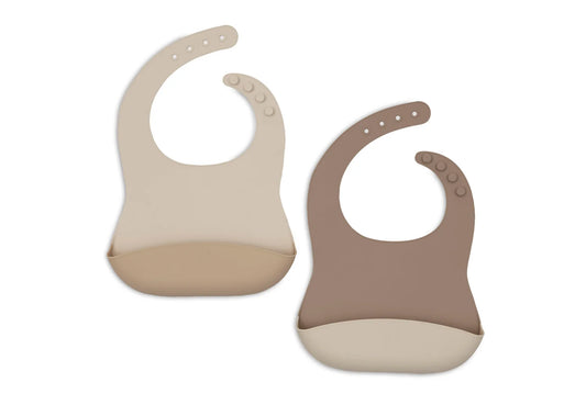 Jollein | Siliconen slabben 2-pack Natural Shades