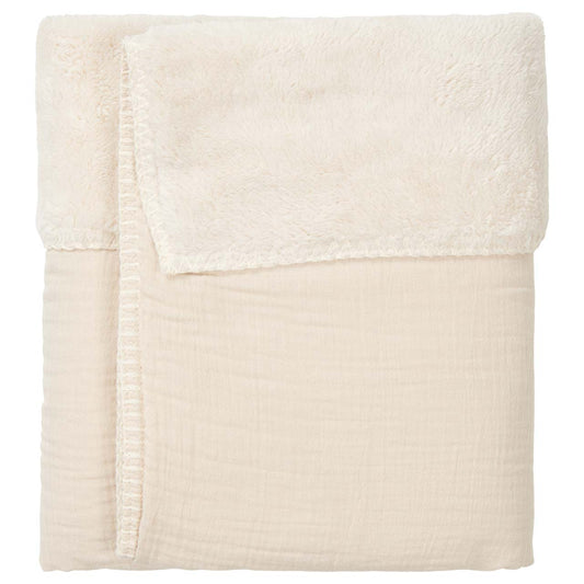 Koeka | Wieg -en ledikantdeken Teddy Faro Warm White