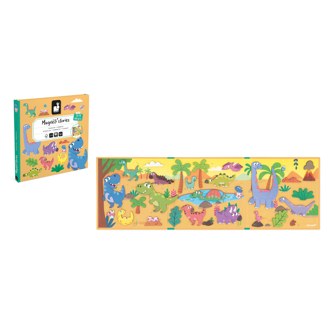 Janod | magneti stories - Dinosaurus