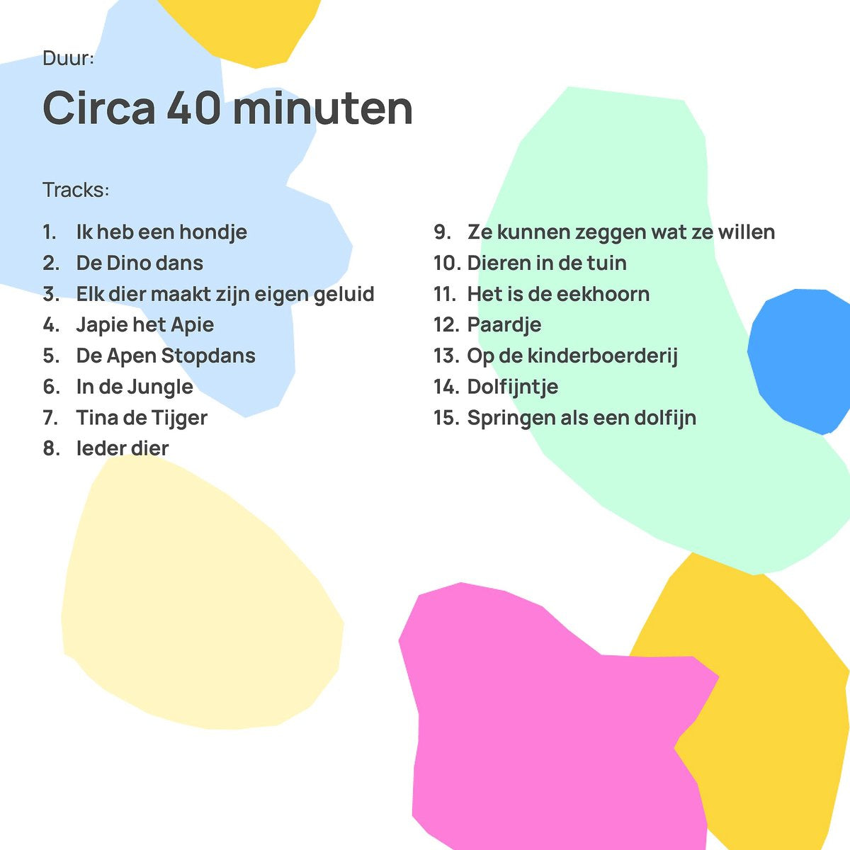 FABA Luisterfiguur Dierenliedjes – Vrolijke kinderliedjes