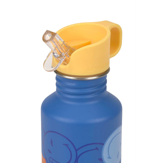 Lässig | RVS drinkfles 500 ml – SmileyWorld Electric Blue