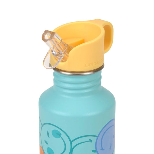 Lässig | RVS drinkfles 500 ml – SmileyWorld Turquoise