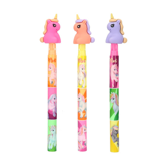 Ylvi | 3-in-1 markeerstift met eenhoorn topper