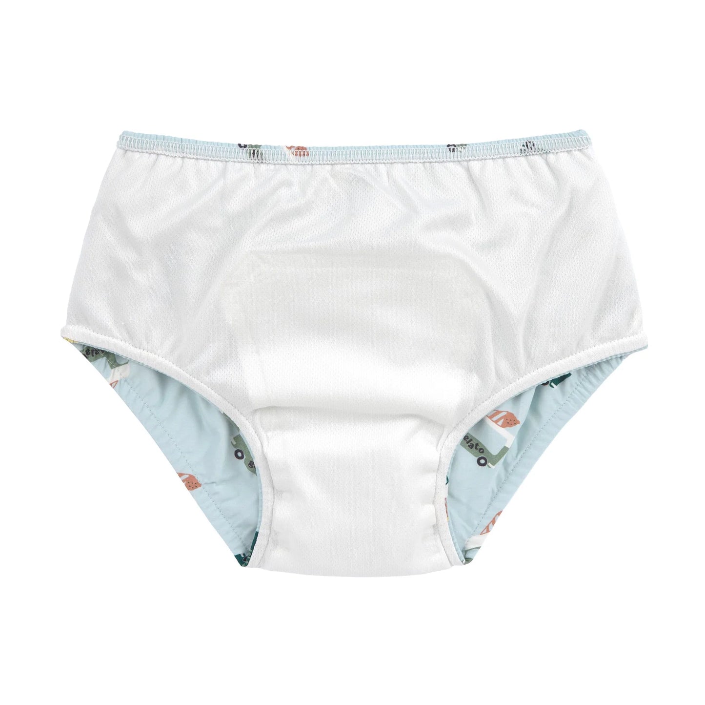 LÄSSIG | Swim Diaper Ice Cream Truck Illusion Blue – Duurzame Zwemluier