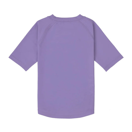 LÄSSIG | Short Sleeve Rashguard Paars – UV Shirt Baby UPF 60