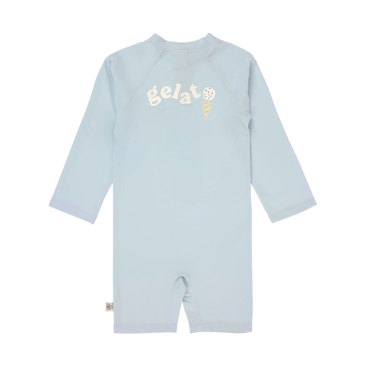 LÄSSIG | Long Sleeve Sunsuit Ice Cream Illusion Blue – UV Zwempak Baby