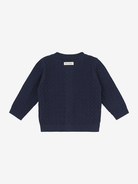 Enfant | Knit cardigan medieval blue