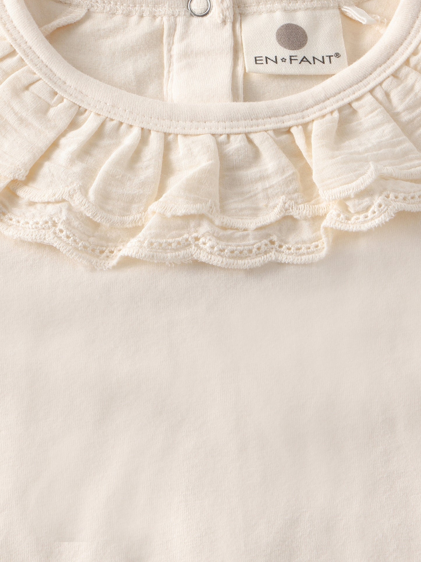 Enfant | Longsleeve met kraag Pearled Ivory