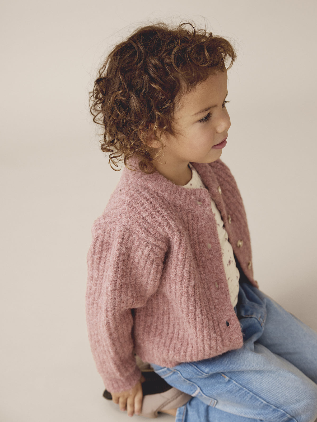 Enfant | Gebreid vest Burlwood
