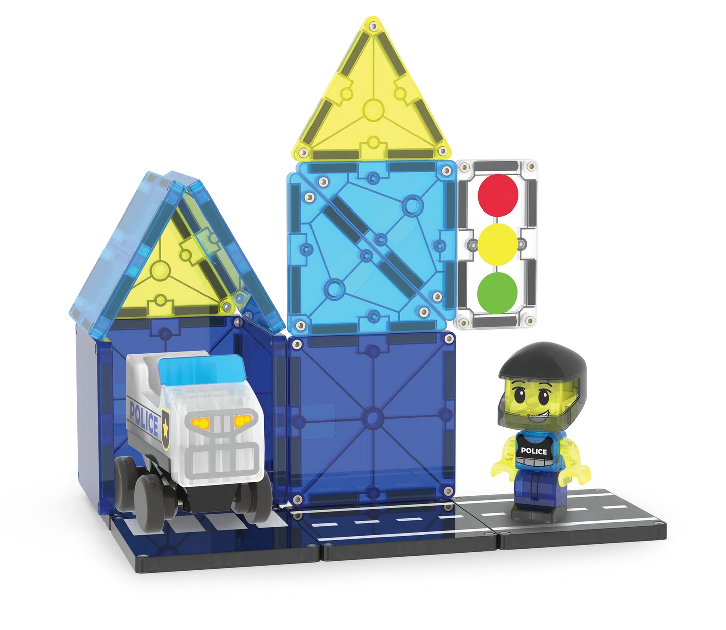 Magna-Tiles | Police Station 20-Piece Set