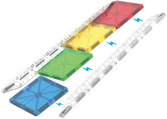 Magna-Tiles | Rail Racers 33-Piece Set