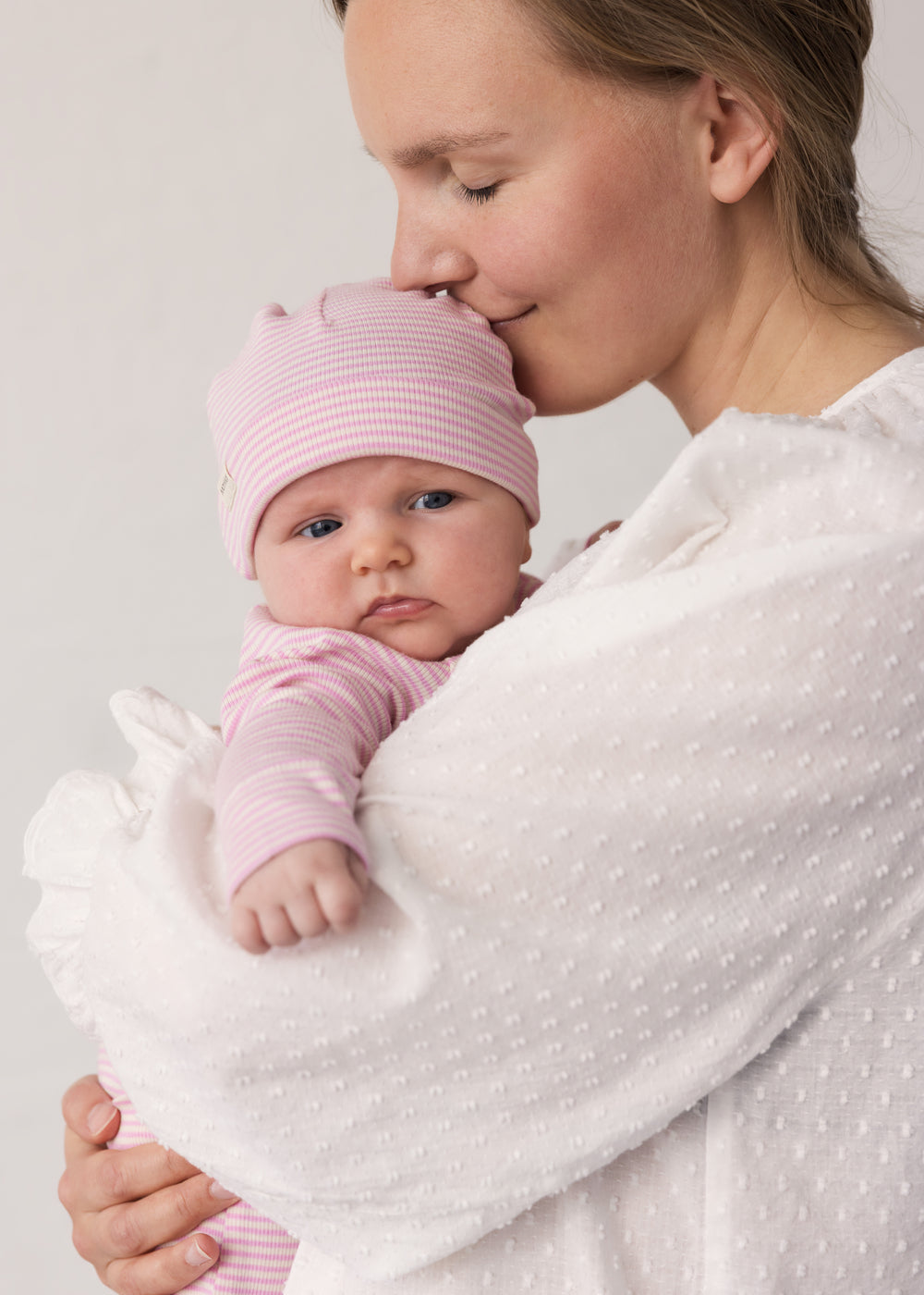 MarMar Copenhagen | Rikke, boxpakje Modal fine rib stripe pink