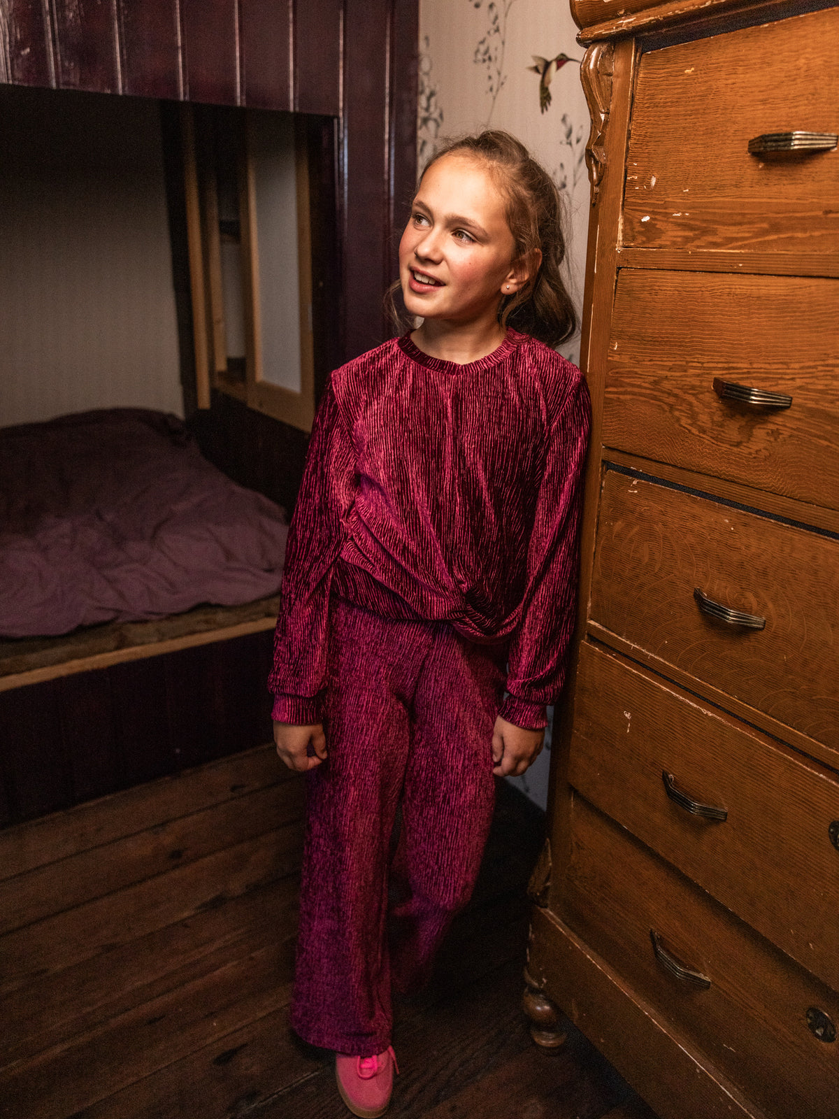 Looxs | Little velvet crinkle top
