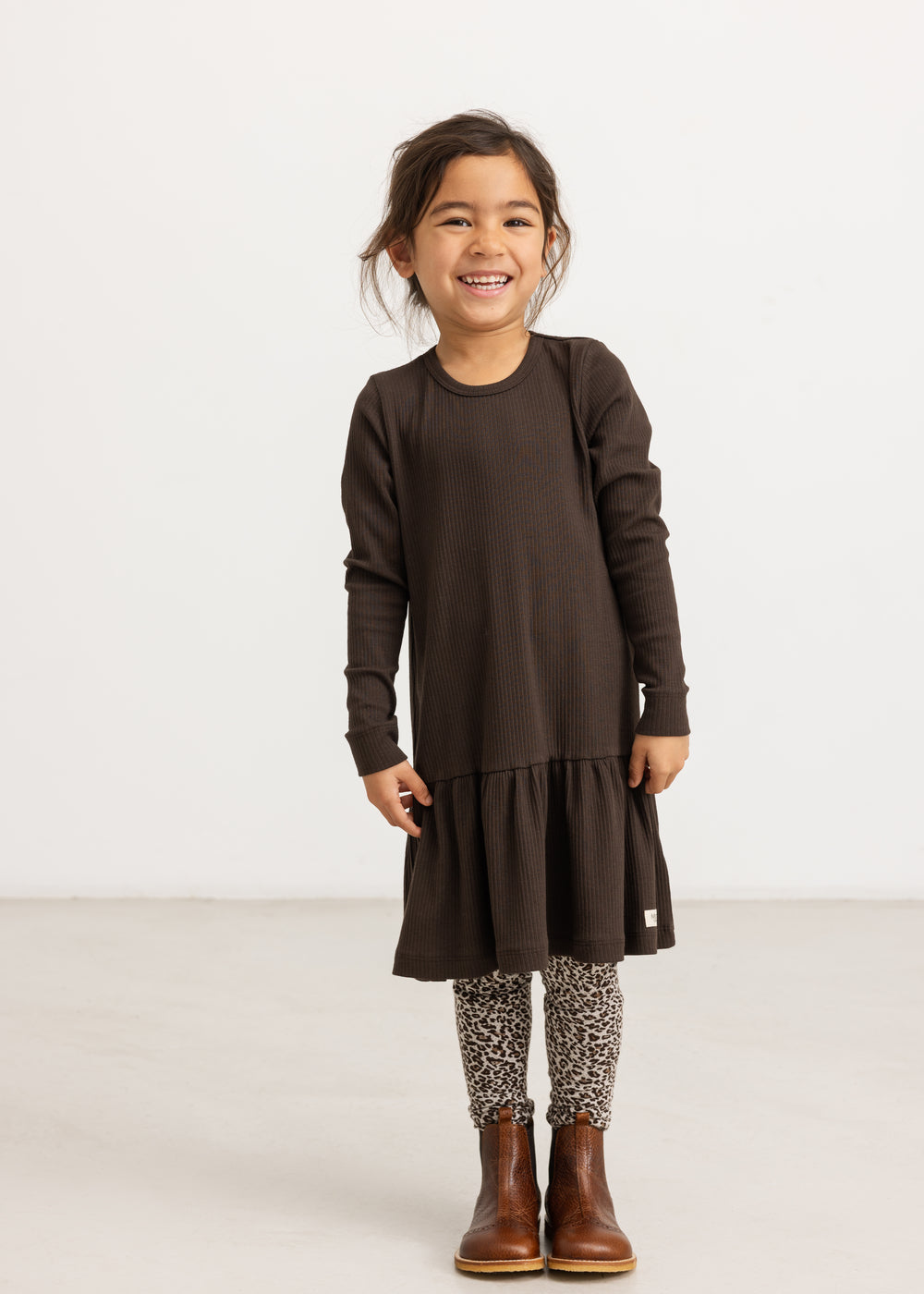 MarMar Copenhagen | Leo Leg legging Dark Brown Leo