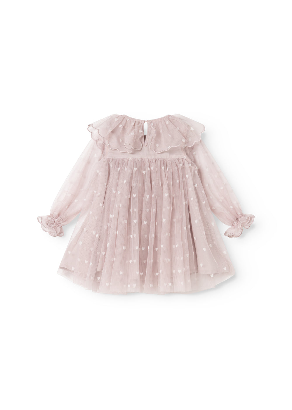 MarMar Copenhagen | Dera B ballerina jurk Cloud Gray Hearts