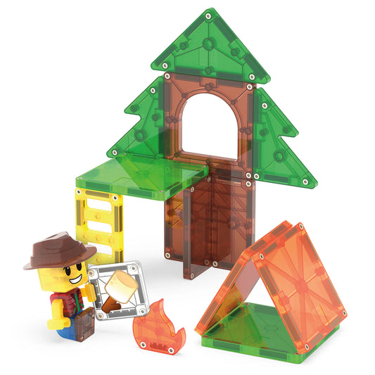 Magna-Tiles | Camp Out – 16 Delige Magnetische Bouwset voor Kampeeravonturen