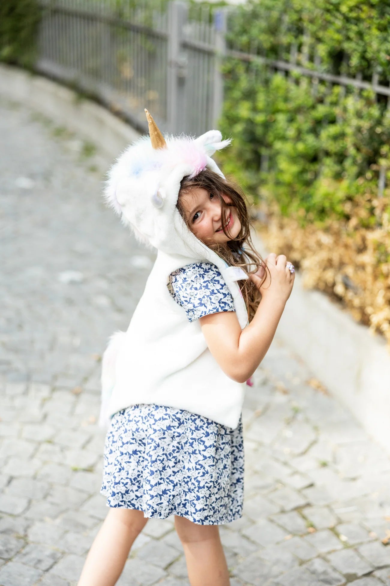 Great Pretenders | Unicorn Vest – Zachte Witte Verkleedvest met Capuchon
