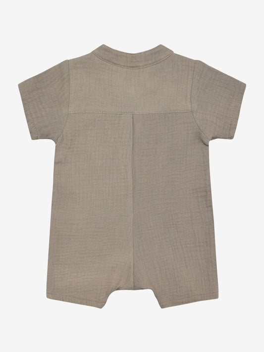 Huttelihut | Playsuit SS Muslin Moon Rock beige