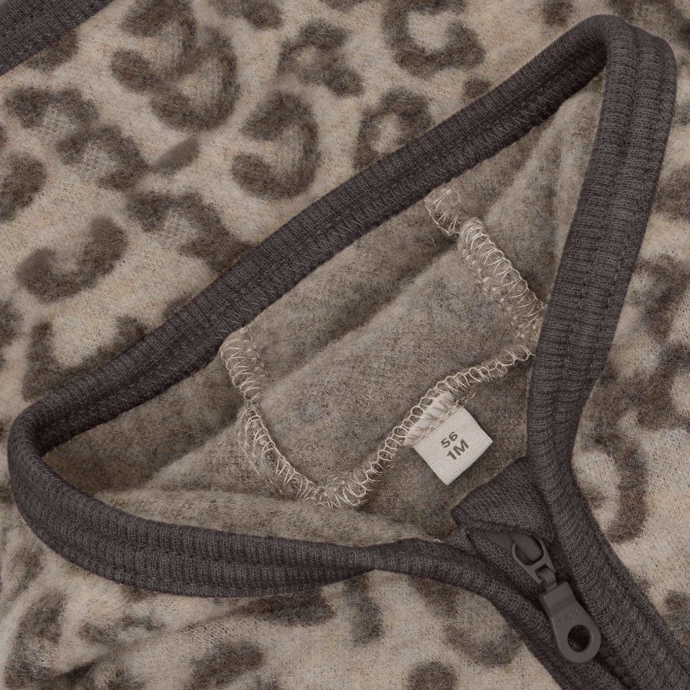 Huttelihut | Jacket Wool Fleece Jacquard Camel Melange