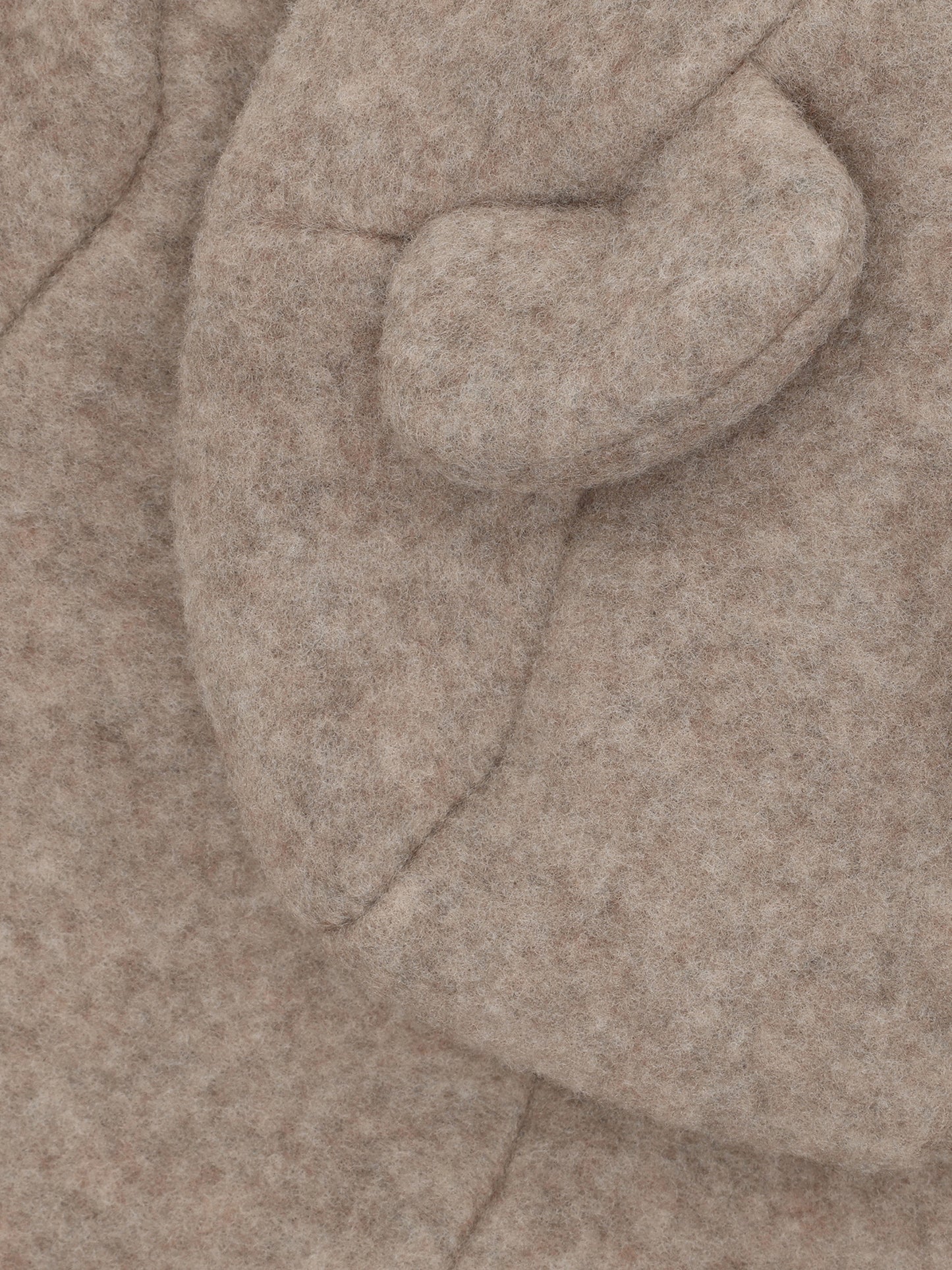 Huttelihut | Pram Suit Ears Wool Fleece Savannah Melange