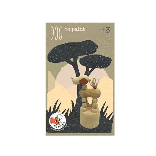Egmont Toys | houten push- up hond om te verven