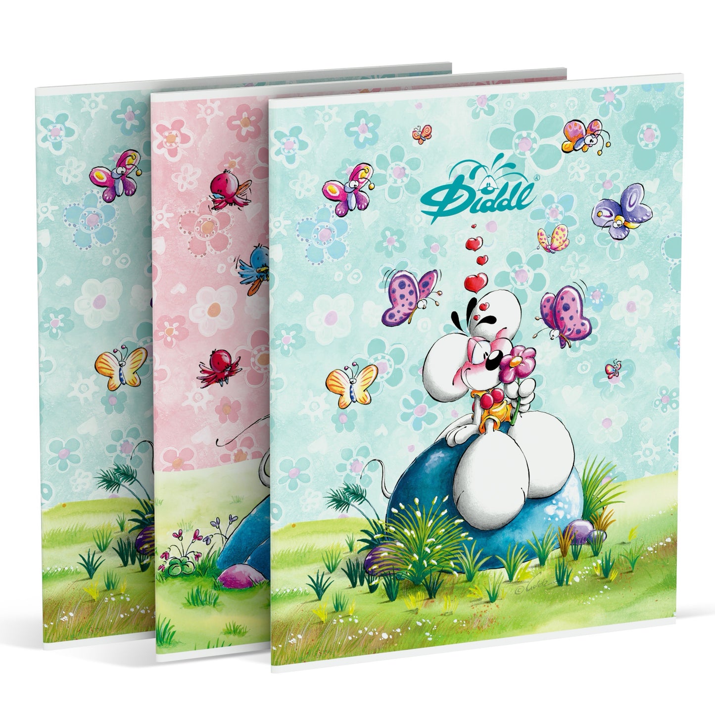 Diddl | A5 3-pack schrift met lijntjes