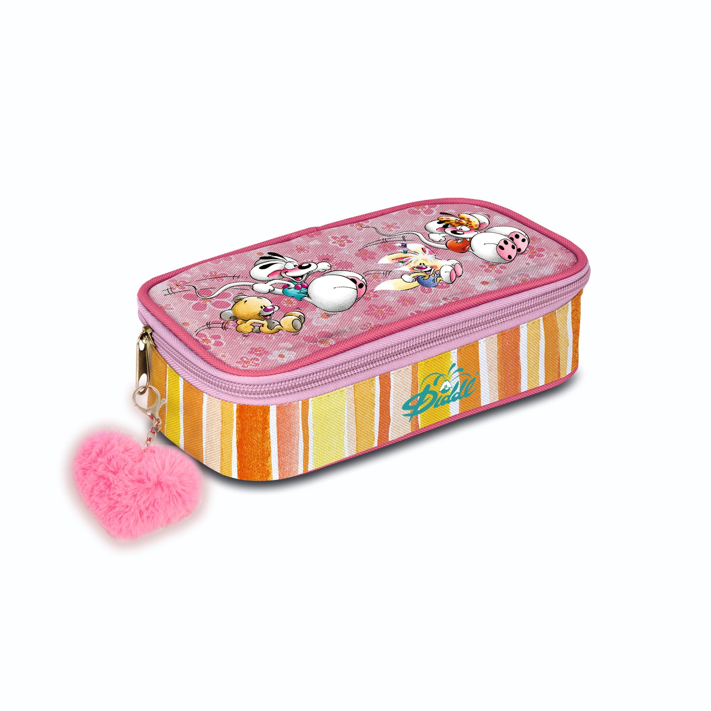 Diddl | Etui Roze – Vrolijke Etui met Zachte Hartjeshanger