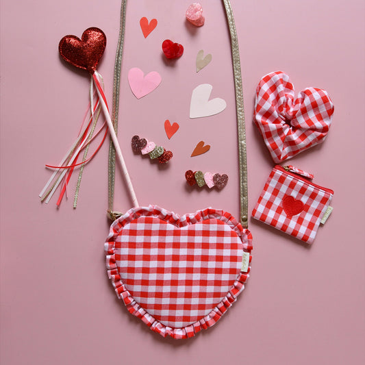 Rockahula | Haarclips meisjes hart – mini haarclips set roze rood