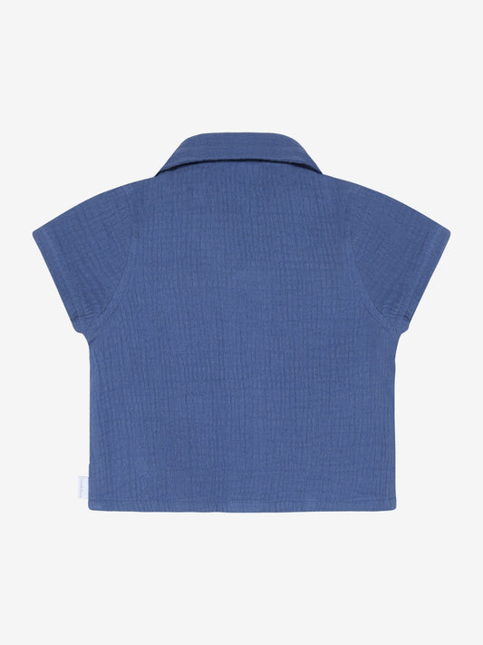 Noppies | Mouseline shirt short sleeve blauw