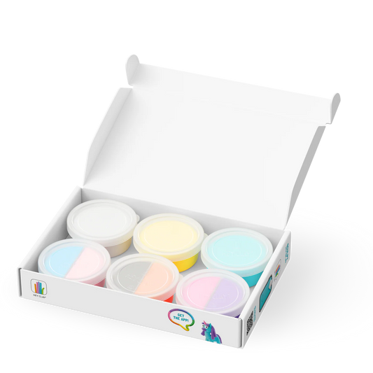 Hey Clay | Rainbow Unicorns Klei Set – Light, Sunny & Rainy