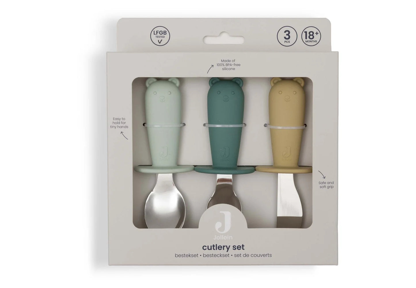 Jollein | Siliconen bestekset Jade Shades