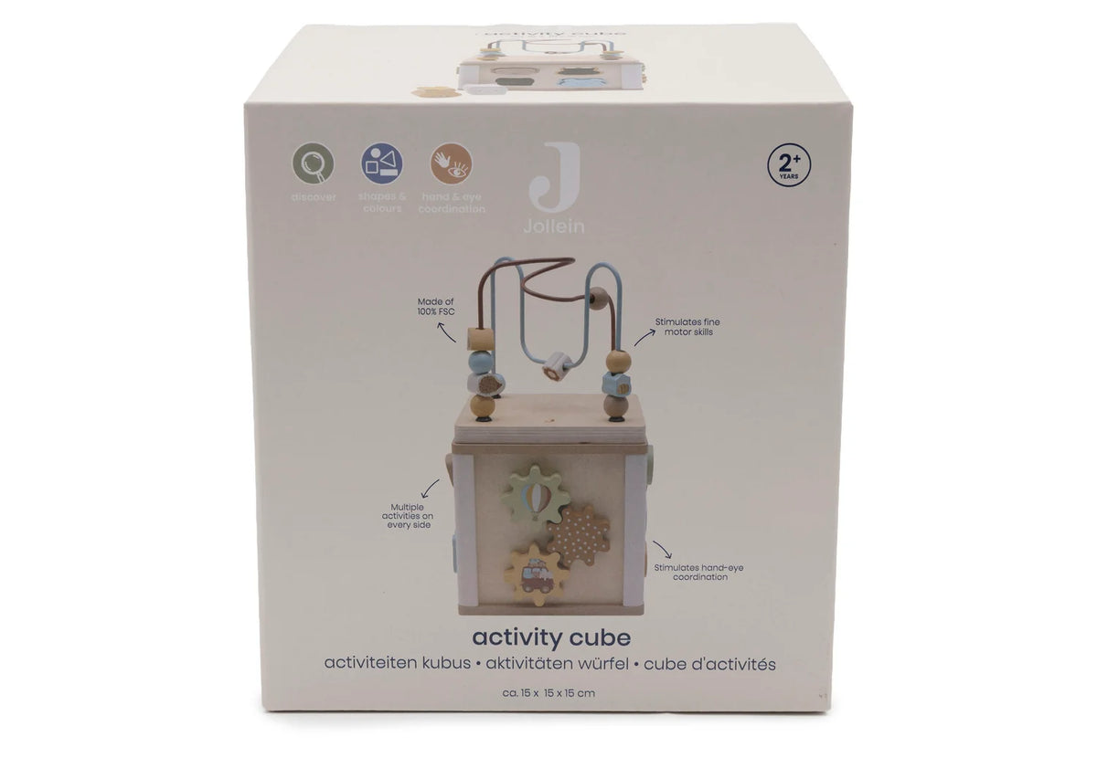Jollein | Houten Activiteitenkubus Jollies