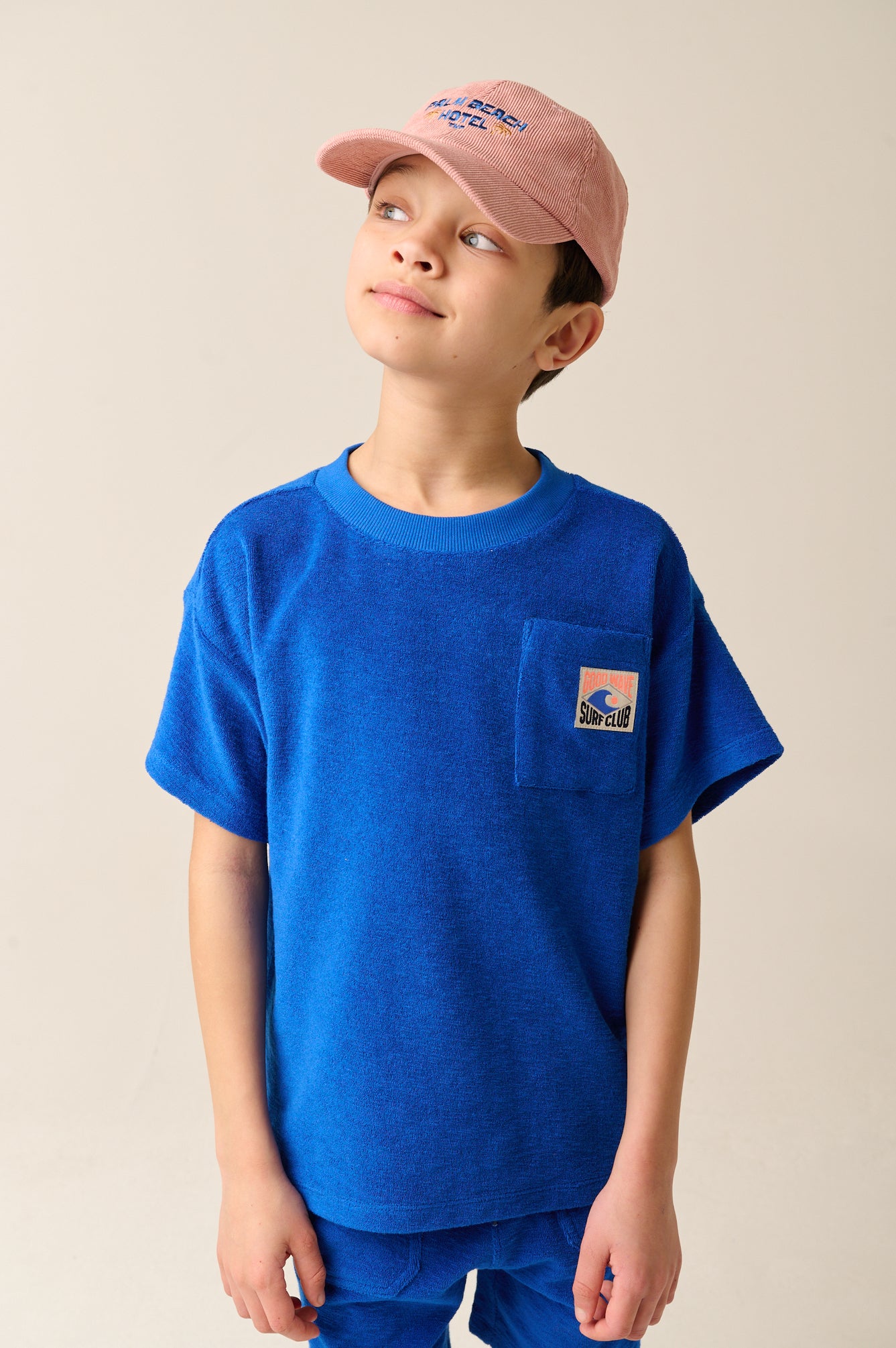 Tumble 'n dry | TND Beachport badstof short blauw