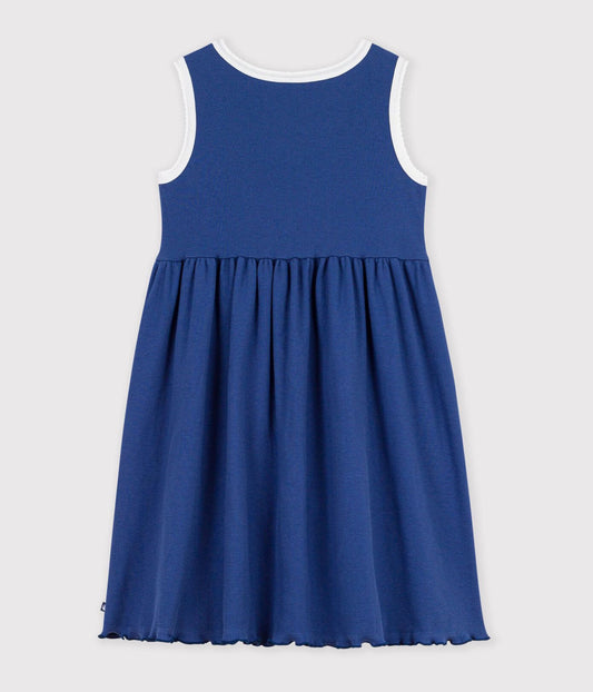 Petit Bateau | mouwloos jurkje blauw