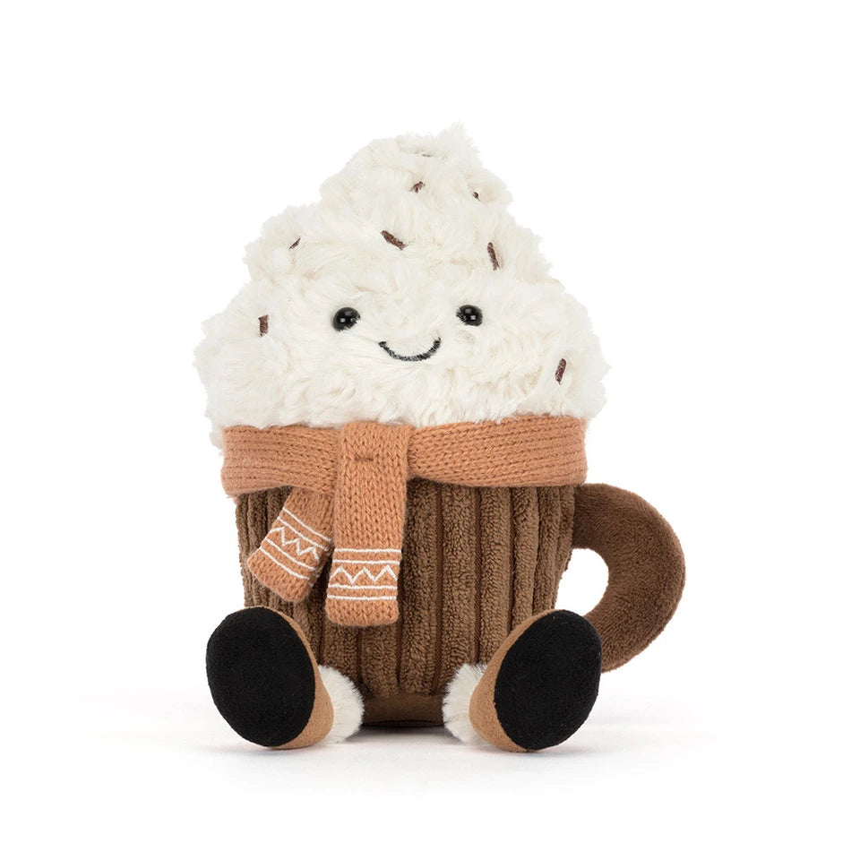 Jellycat | Amuseables Scarffles Hot Chocolate – warme chocolademelk knuffel