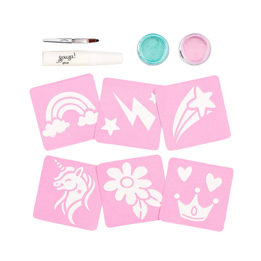 Souza | Glitter Tattoo Set Eenhoorn