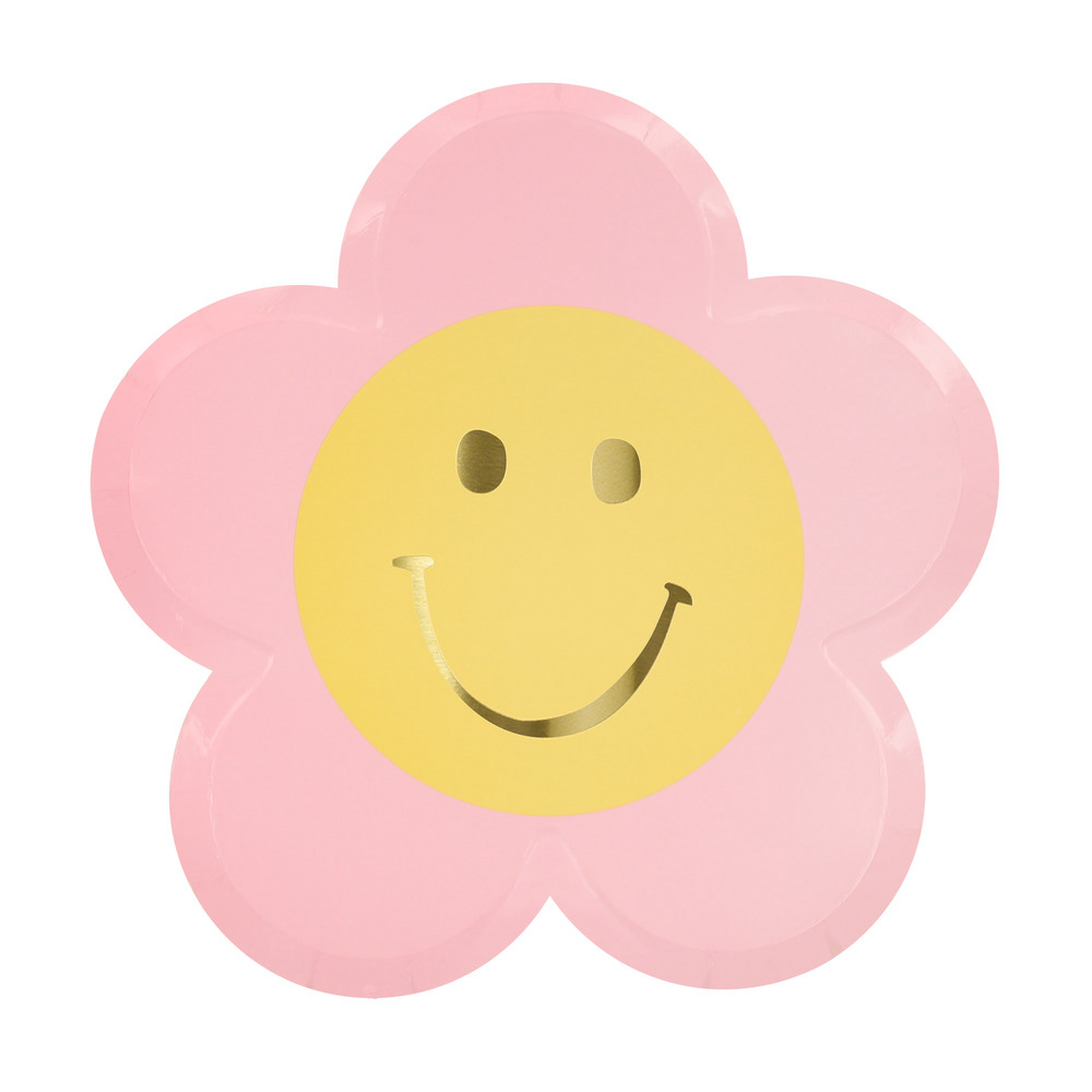 Meri Meri | Happy Icons Flower bordjes (8 stuks)