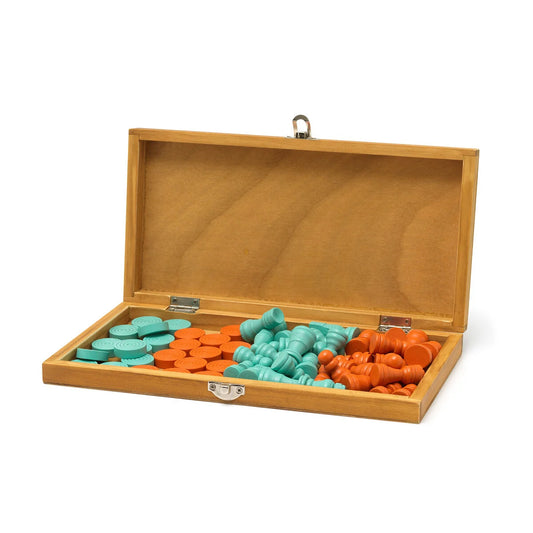 Legami | 2-in-1 Schaak- en Damspel – Houten Bordspel Set