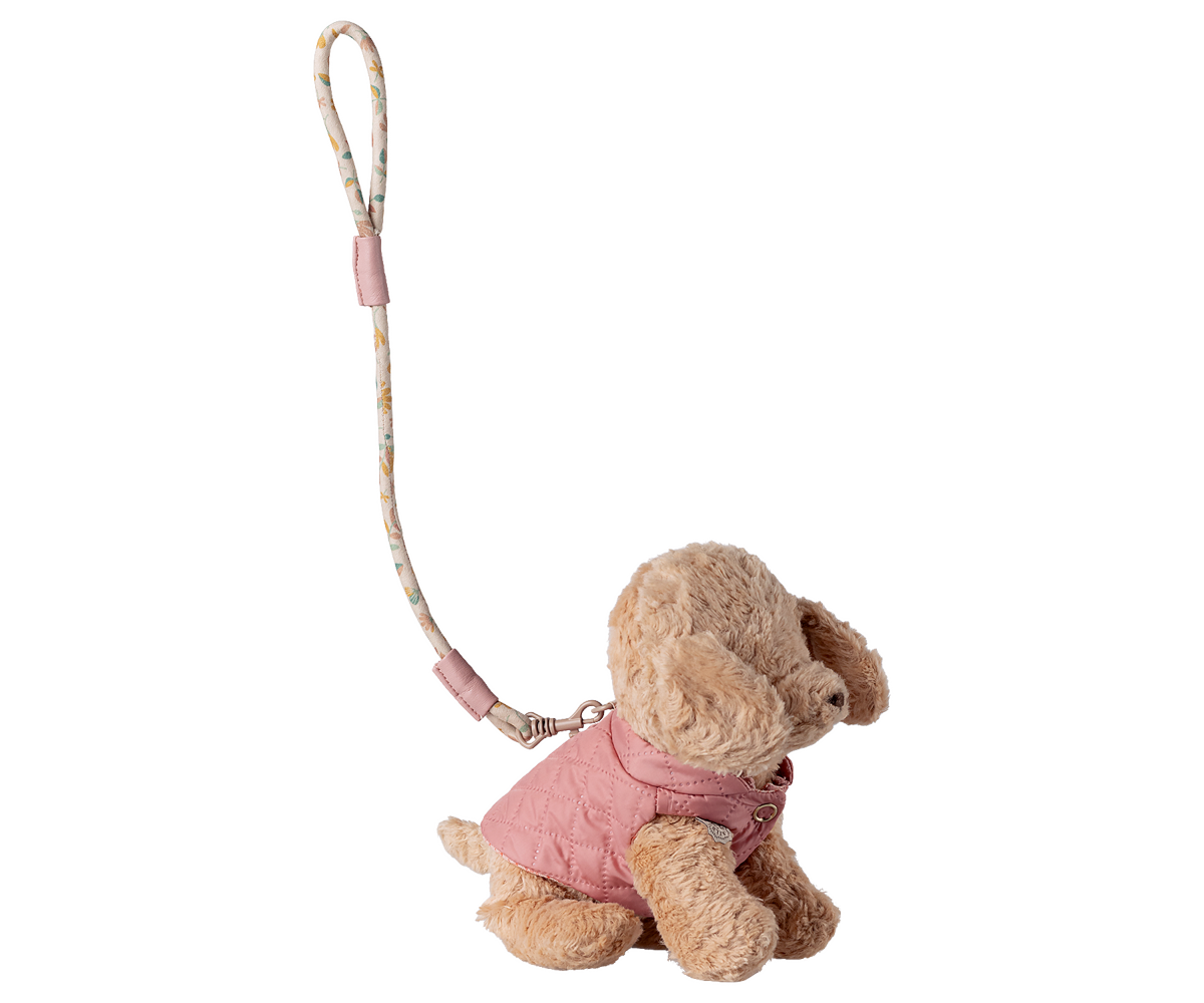 Maileg | Pet supply, puppy tuigje en riem, rose | 16-6913-00