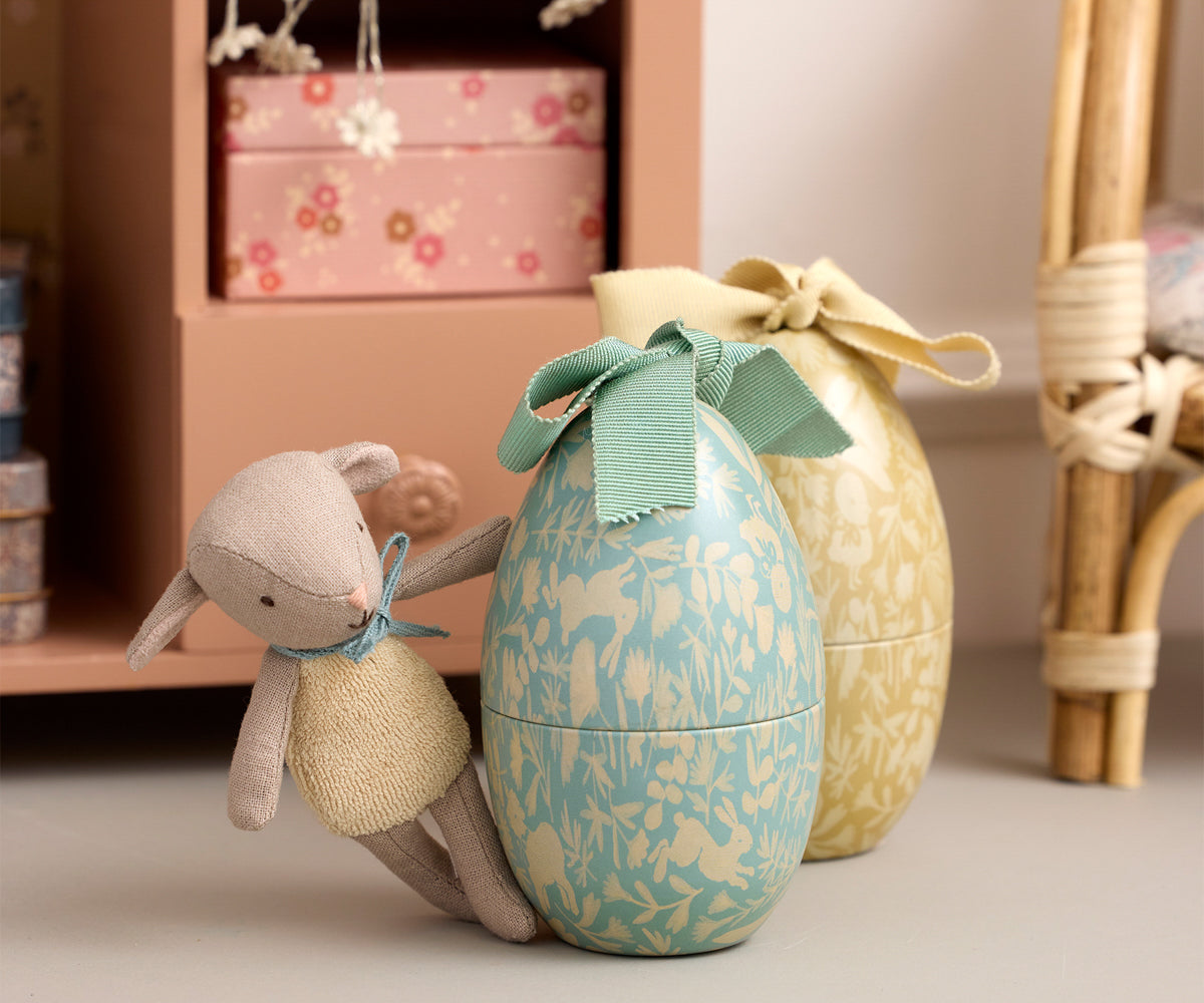 Maileg | Easter egg with micro lamb, Small - Dusty Mint | 18-6202-01