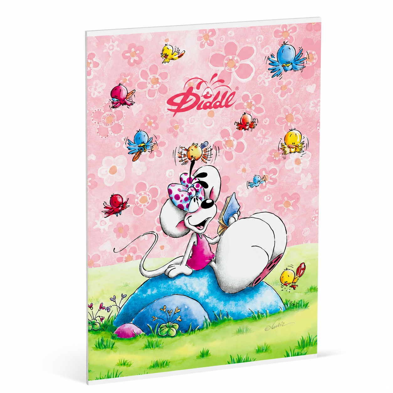 Diddl | A4 schrift met lijntjes Diddlina roze