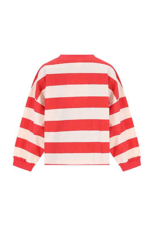 The New Chapter | Mattie longsleeve rood gestreept