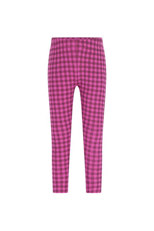 The New Chapter | Zane legging paars geruit