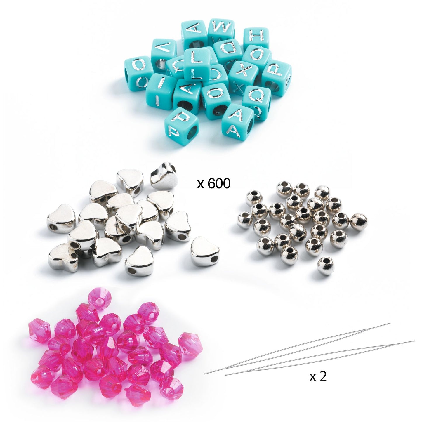 Djeco | Letterkralen - sieraden met naam zilver - DJ00030