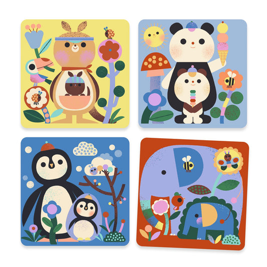 Djeco | Kiekeboe! Babydieren | kleuren met water - DJ00952