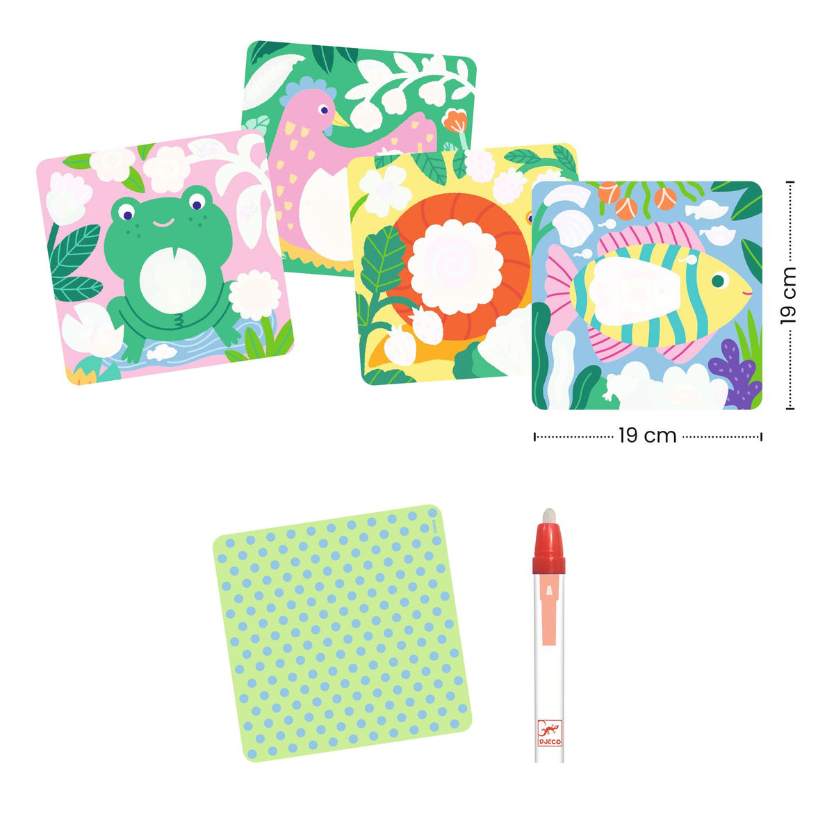 Djeco | Magisch Kleuren Peekaboo! Garden Baby Animals - DJ00953